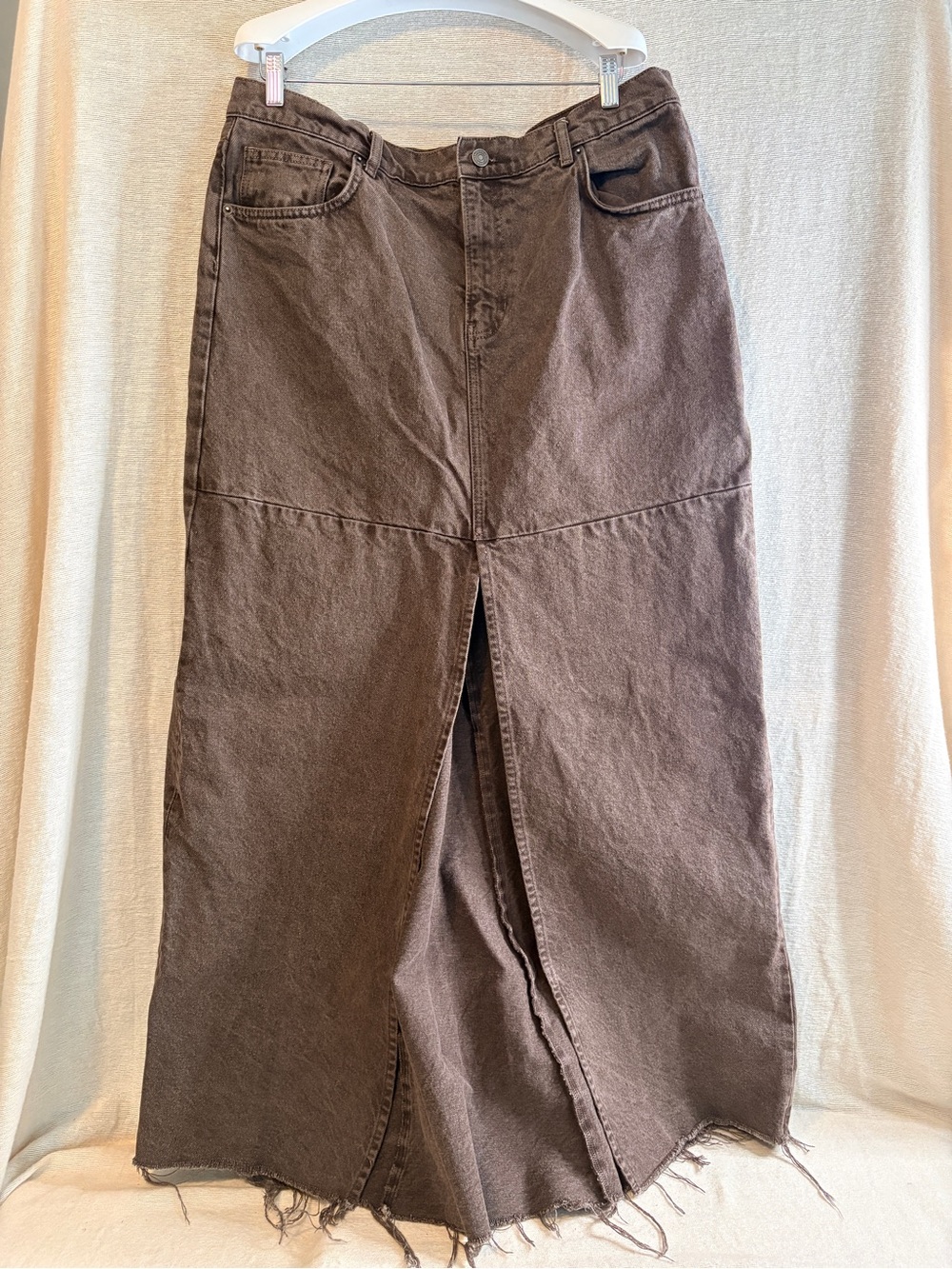 Reformation Tazz Maxi Denim Skirt